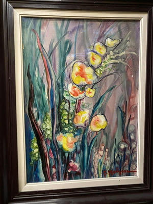 Ελαιογραφία Γ Μούγιος σαν καινούργιο, υπογεγραμμένη με κορνίζα