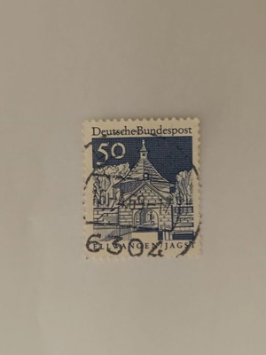 Deutsche Bundespost 50 Pfennig Stamp like new