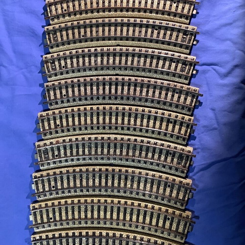 Marklin 5100 rails used, set of 10 curved pieces