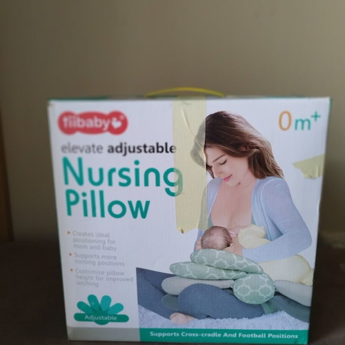 Nursing pillow with adjustable height, like new, gray