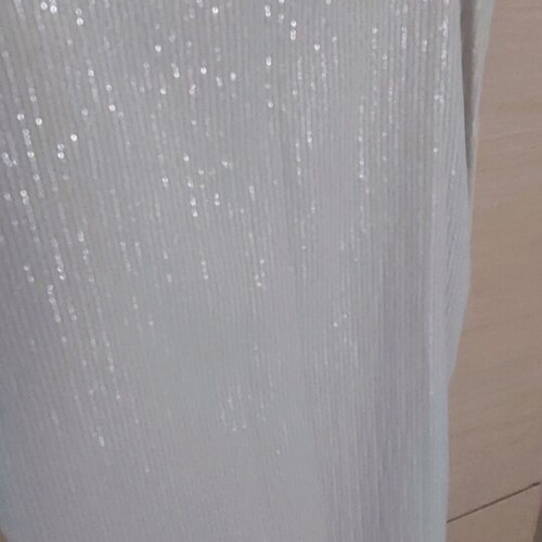 Zara midi skirt nude with sequins like new, size M
