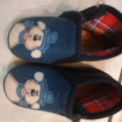 Winter anatomical slippers for boys like new, blue, size 23