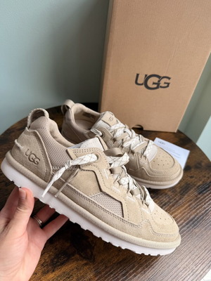 Ugg Minimel sneakers, genuine leather, beige, size 38
