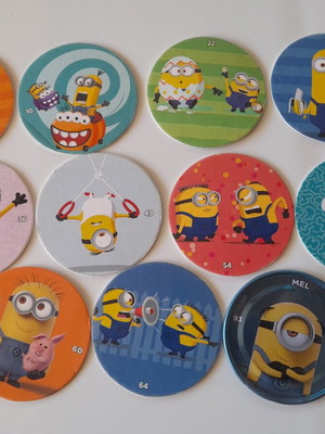Ταπες Minions Chipicao μεταχειρισμένες, πακέτο 11, μία μεταλλική