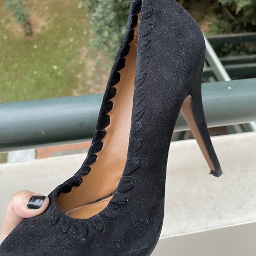 Castor suede pumps Zara size 39 like new, black