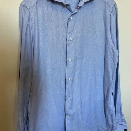 Massimo Dutti Men's Shirt Size 40 Like New Blue