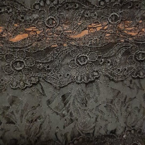 Black blouse with lace