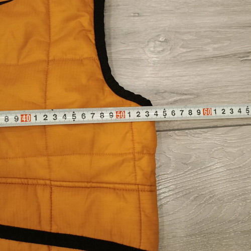 Nike ACG Retro Puffer Vest used, orange and black, size S