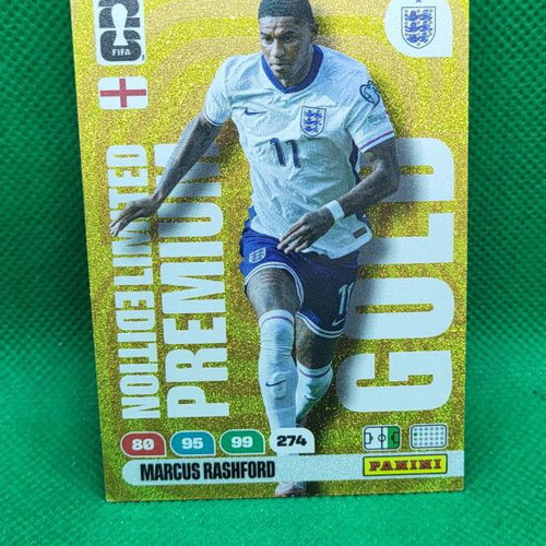 M. Rashford Gold Limited Edition Premium κάρτα Panini FIFA World Cup 2026 καινούργια