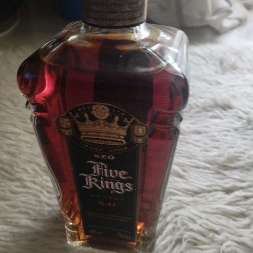 Five Kings Brandy 40 Eton new, vintage 1990s, KEO Cyprus 70cl