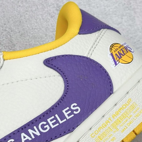 Air Jordan 1 Low LA Lakers Edition new handmade sneakers