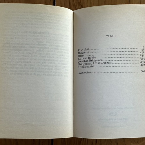 L'Illusionniste book by Hari Kunzru, French pocket edition 10/18