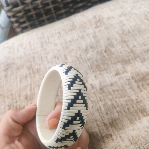 Bracelet fixed new sevres design white and black