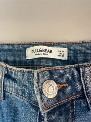 Pull & Bear blue denim shorts like new