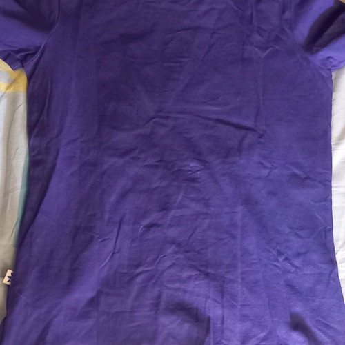 Adidas purple t-shirt with embroidered logo like new, size M