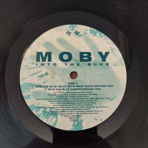 Moby Into The Blue 12″ Maxi-Single used UK pressing 1995