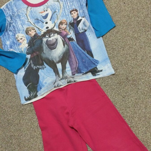 Disney Pajamas like new, blue and pink for girls 8-10 years old