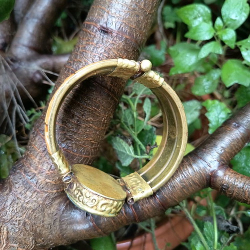 Moroccan boho bracelet used with copper details