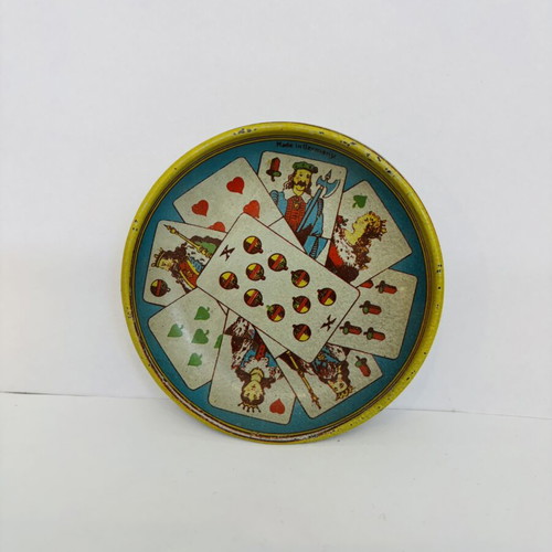 Antique German Metal Jeton Token Dish used, 1910s