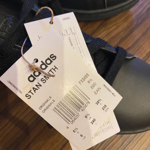 Stan Smith Adidas Μαύρα Αφόρετα Παπούτσια 38.5