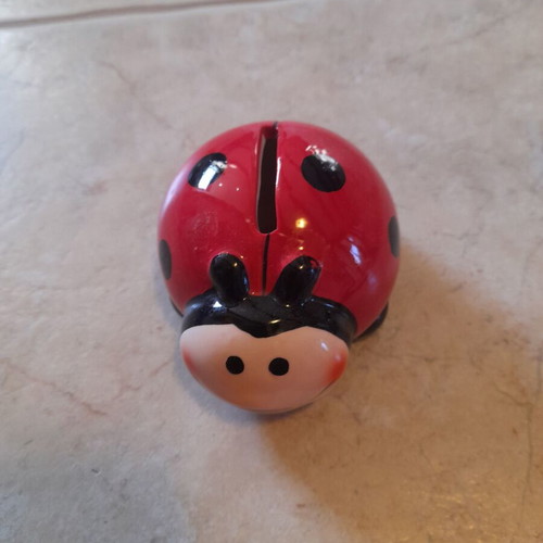 Ladybug small piggy bank