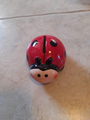 Ladybug small piggy bank