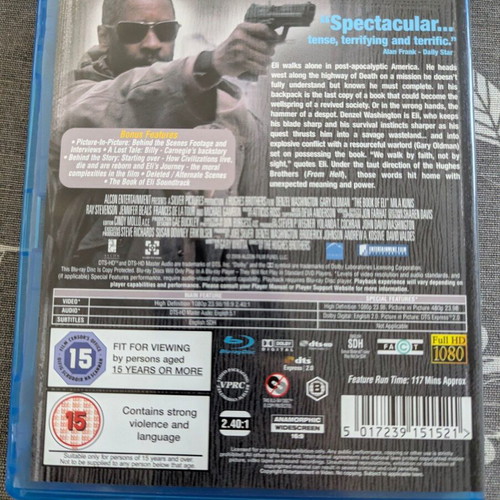 The Book of Eli Blu-Ray like new, action adventure fantasy