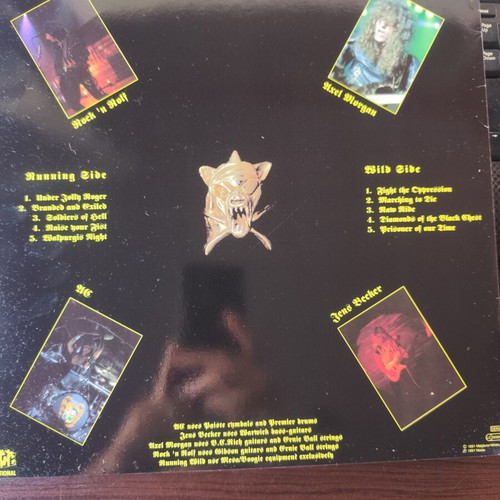 Running Wild The First Years of Piracy LP first press 1991 like new, metal