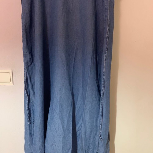 Maxi dress denim style Piazza Italia like new, size large, blue