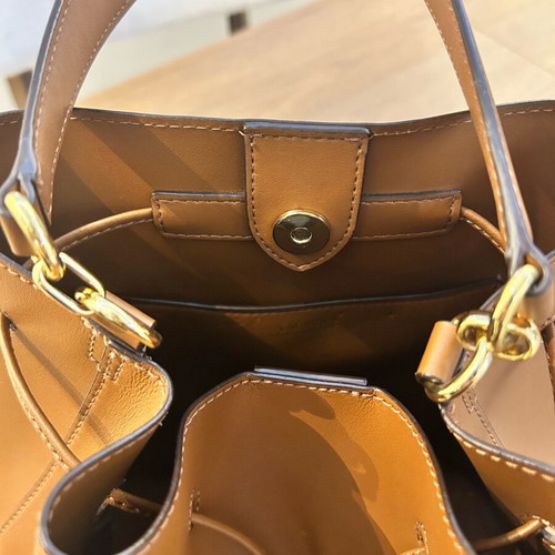Ralph Lauren leather bucket bag shoulder brown like new