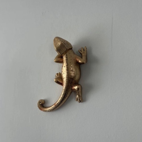 Gouden Lizard gold hagedis decoration like new