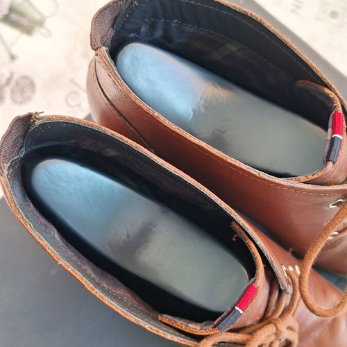 Tommy Hilfiger Women's Leather Ankle Boots used, brown, size 40
