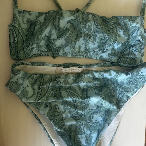 Vassia Kostara Bikini set size S turquoise like new