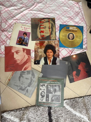 Vinyl collection of 9 Greek artists like new
