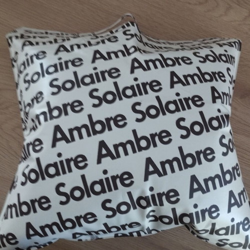 Ambre Solaire Vintage Inflatable Beach Bag Pillow Like New