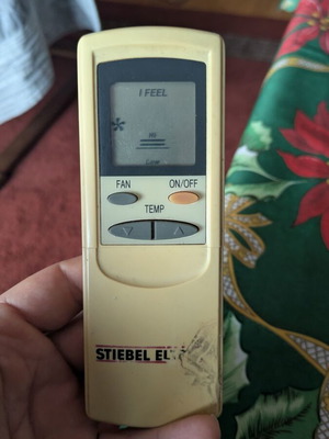 Stiebel remote control used for air conditioner