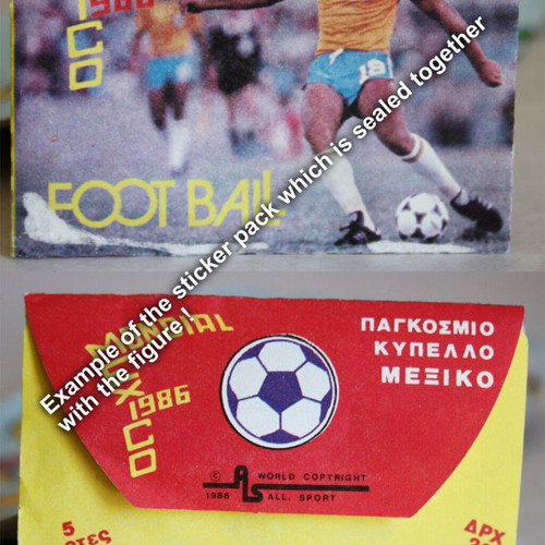Mondial Mexico 86 Airgam Boys AEK figure new with Olympiada sticker pack