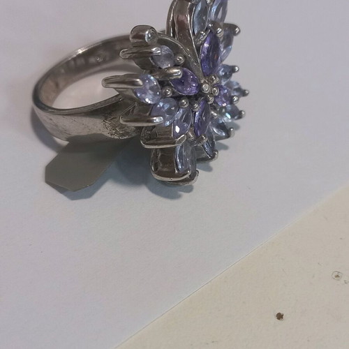 Silver ring new, size 54