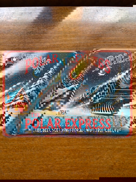 Polar express Christmas metal wall sign 20X30cm