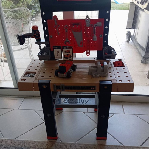 Smoby Black and Decker Workbench used