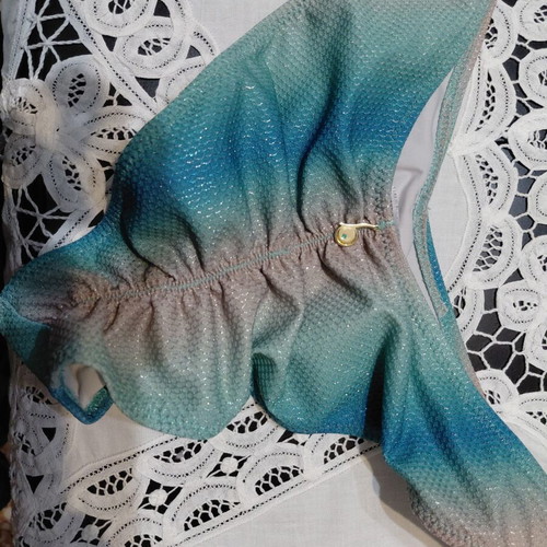 Blue Bottom Swimsuit Mermaid Effect Size XL Like New