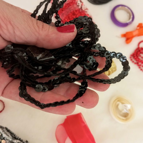 Craft ribbons and materials stock, like new