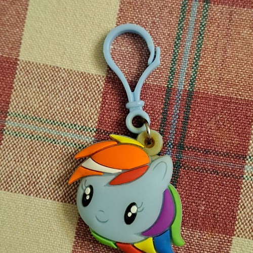 Rainbow Dash My Little Pony keychain used rubber