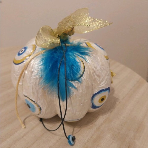 Handmade pumpkin charm new made of polystyrene