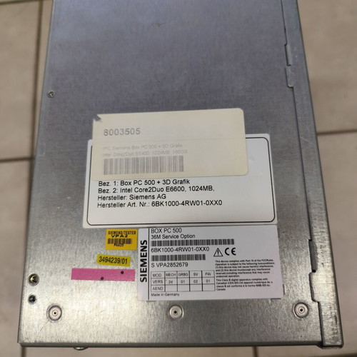 Siemens Box PC 500 industrial computer like new