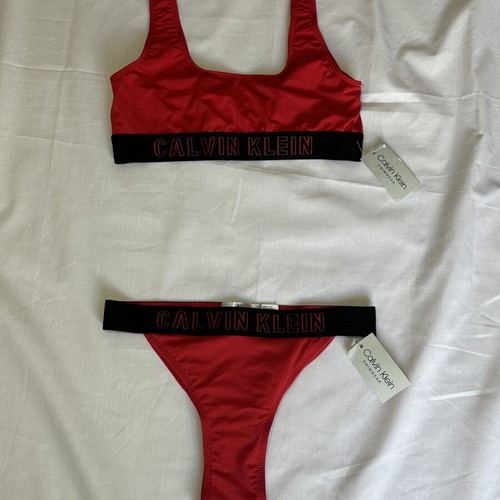 Calvin Klein women's swimwear set red size Small new