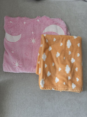 Orsolino blankets for cradle or stroller like new, sold together