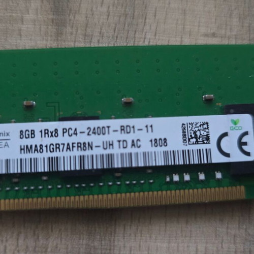 Hynix HMA81GR7AFR8N-UH 8GB DDR4-2400MT/s PC4-19200 ECC Registered Memory Module like new