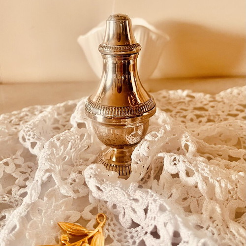 Vintage Silver-Plated Salt Shaker Empire Style like new