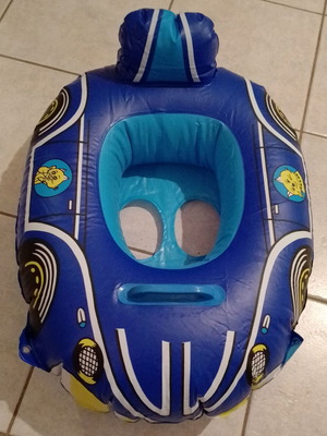 Baby inflatable float like new with cat design